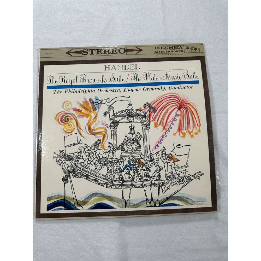 Handel The Royal Fireworks Suite Water Music Philadelphia Orchestra LP 1960s